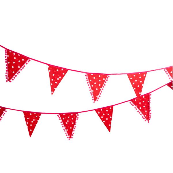 Happy Dots Cotton Bunting - 4.5m long - Engelpunt/Life&