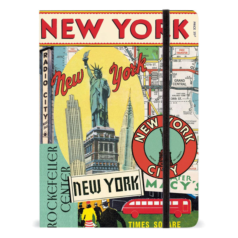 Cavallini - Large Lined Notebook 6x8ins - Vintage New York City