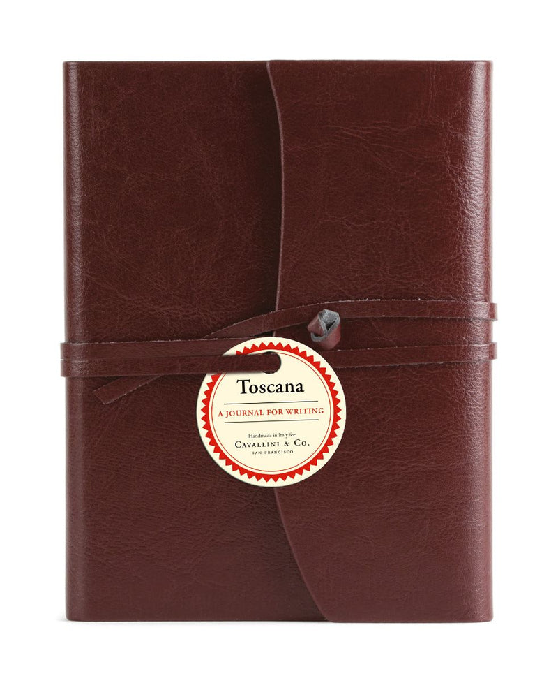 Cavallini - Leather Handbound Toscana Journal - Available in 3 Colours - 5x7ins - 256 lined pages