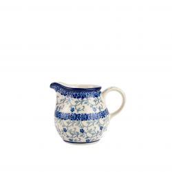 Creamer Milk Jug - Tiny Blue Flowers - 200ml - 0286-1952X - Polish Pottery