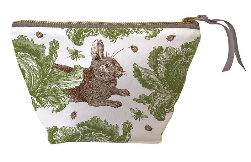 Thornback & Peel - Cosmetic/Make-Up Bag - Rabbit & Cabbage - Available In 2 Sizes