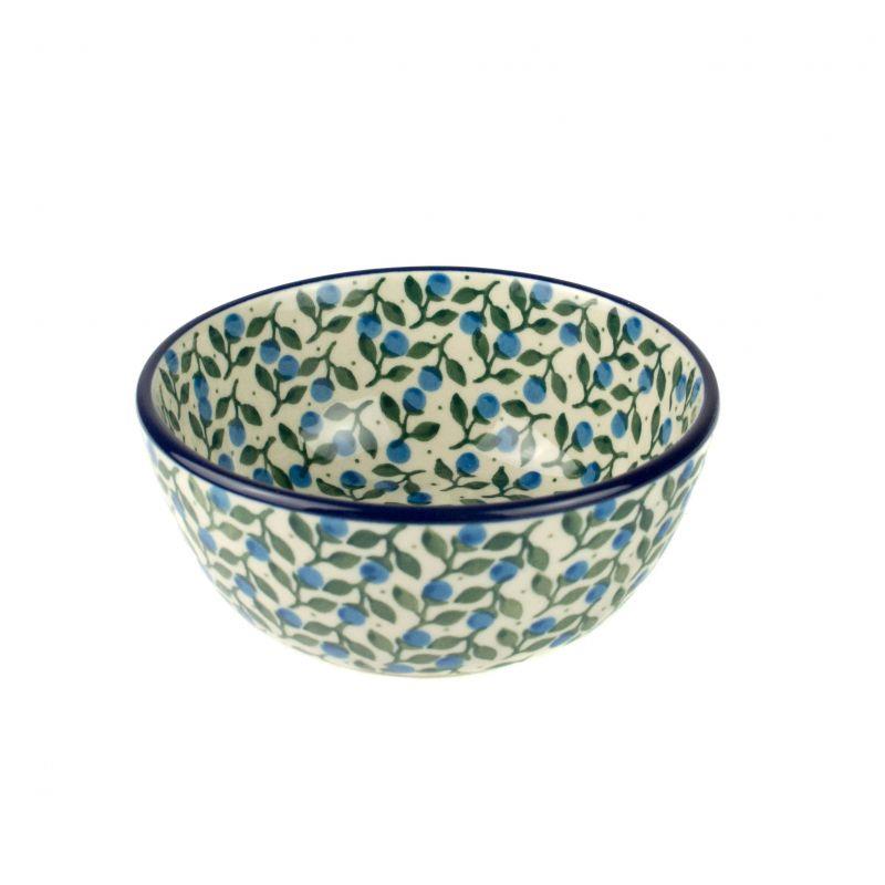 Nibble Bowl - Blue Berries - 12 x 5.5cms - 0017-1658X - Polish Pottery