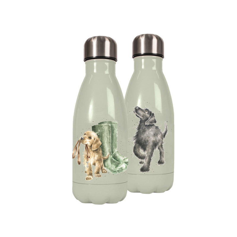 Puppy Dogs - Reusable Isotherm Water Bottle - Small - 260ml - Wrendale Designs