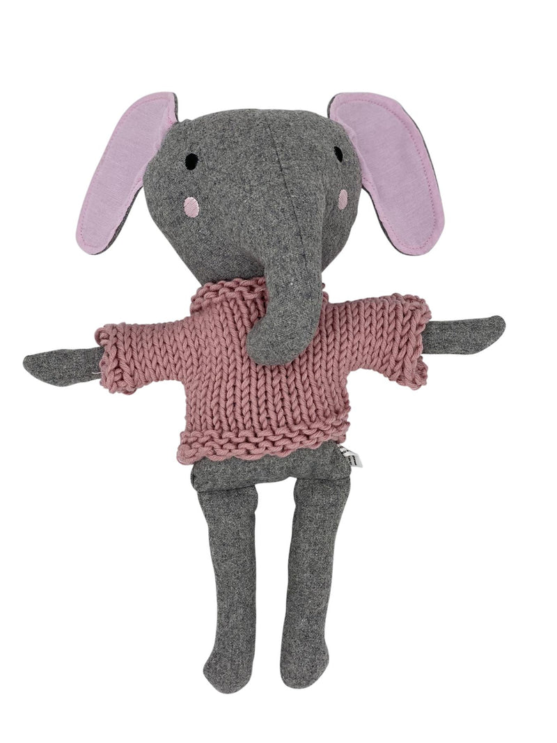 Edwina The Elephant - 35 cm Softie - and the little dog laughed