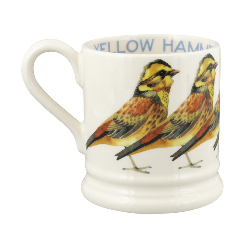 Emma Bridgewater - Half Pint Mug (300ml/1/2pt) - 9.3x8.2cms - Birds - Yellow Hammers