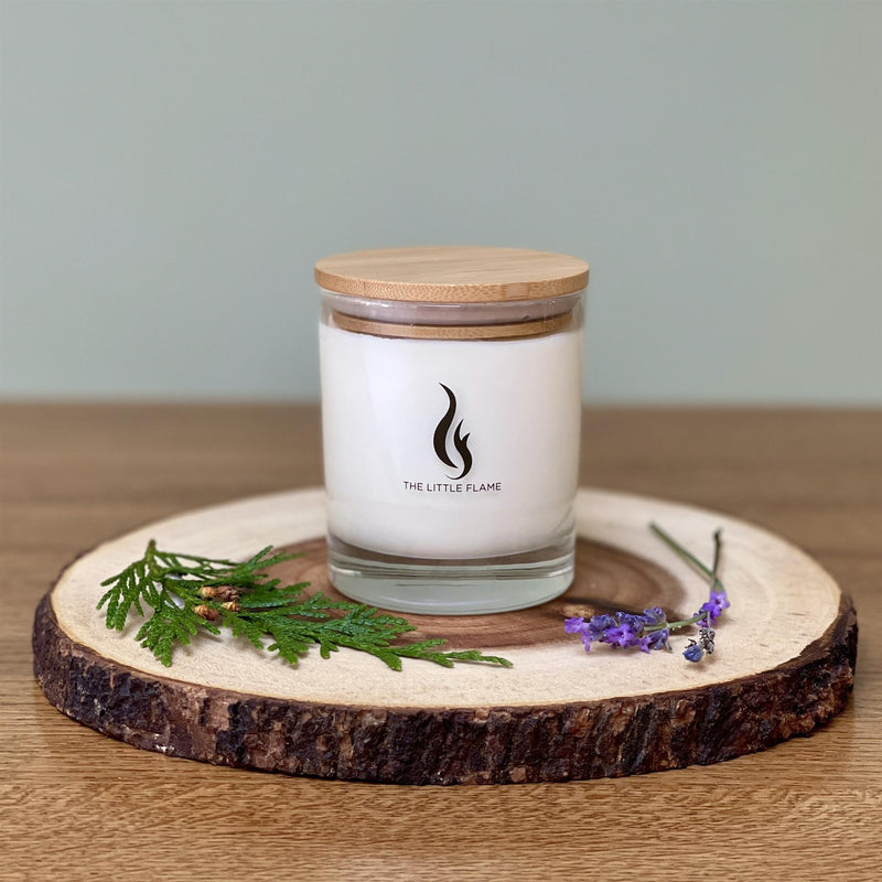 The Little Flame - Pure Soy Candle 210g/40hrs Burn Time - Lavender, Bergamot & Cedarwood