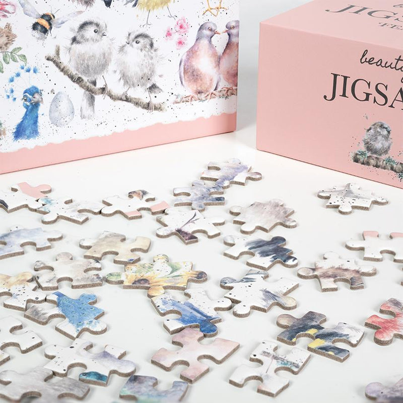 Jigsaw Puzzle - Garden Birds & Feathered Friends - 1000 Pieces - 50.8 x 68.5cms - Wrendale Designs