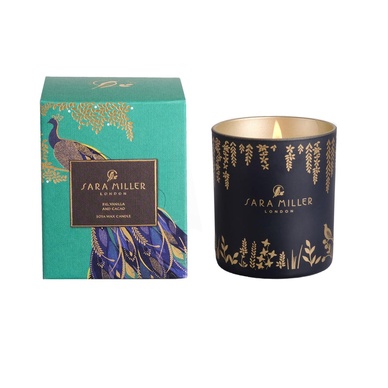Sara Miller - Soya Wax Candle 240g/60hrs Burn Time - Fig, Vanilla & Cacao