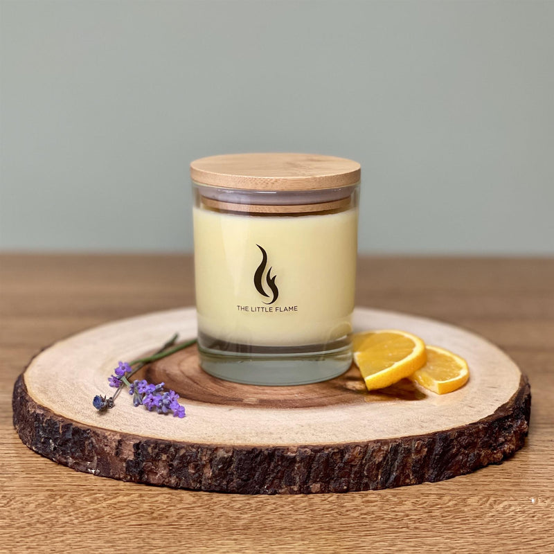 The Little Flame - Pure Soy Candle 210g/40hrs Burn Time - Lavender & Orange