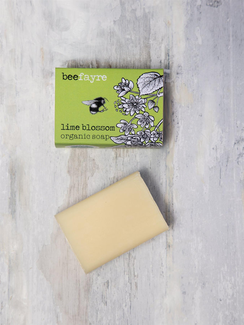 Beefayre - Bee Zesty - Lime Blossom - Triple Milled Organic Soap - 100g